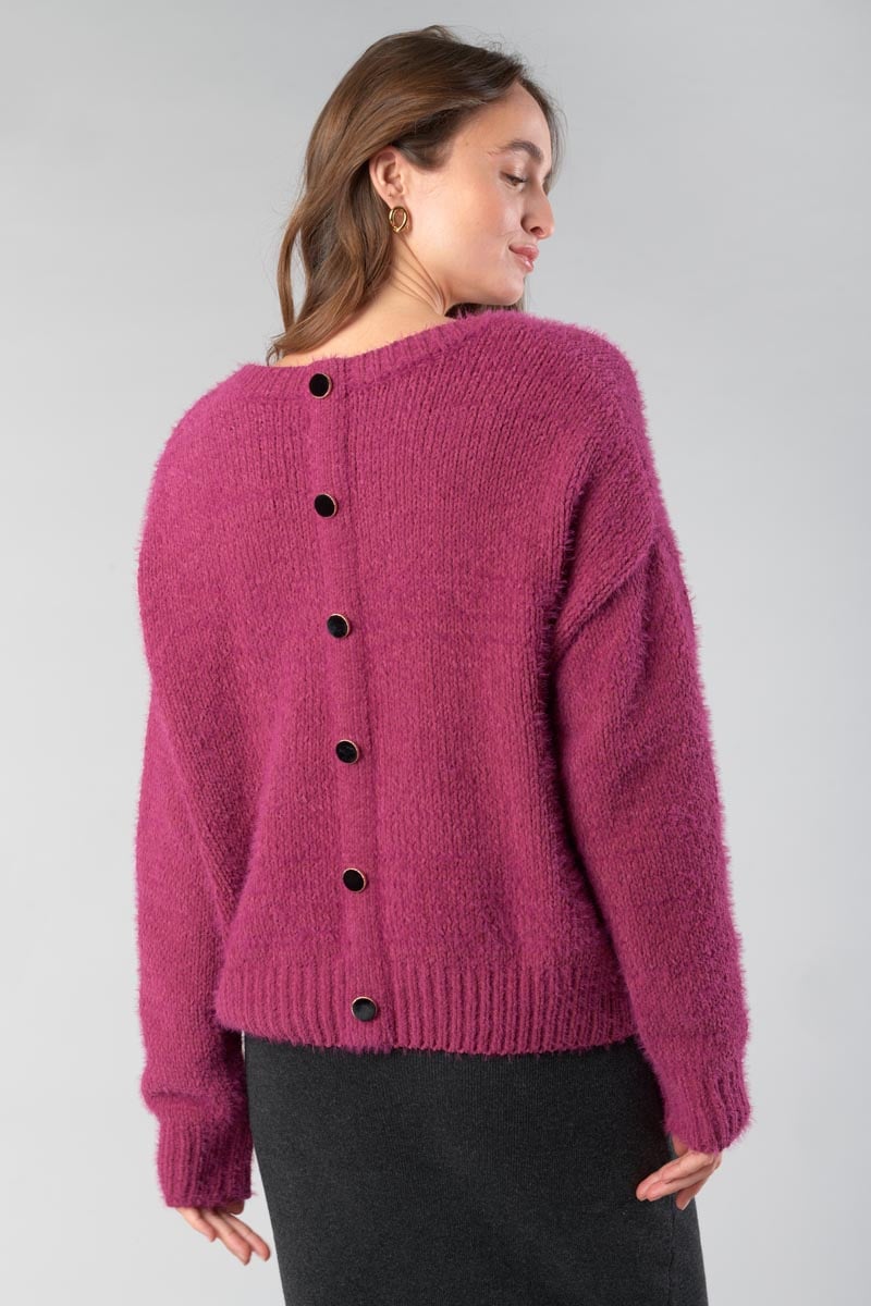Raspberry Daisy jumper