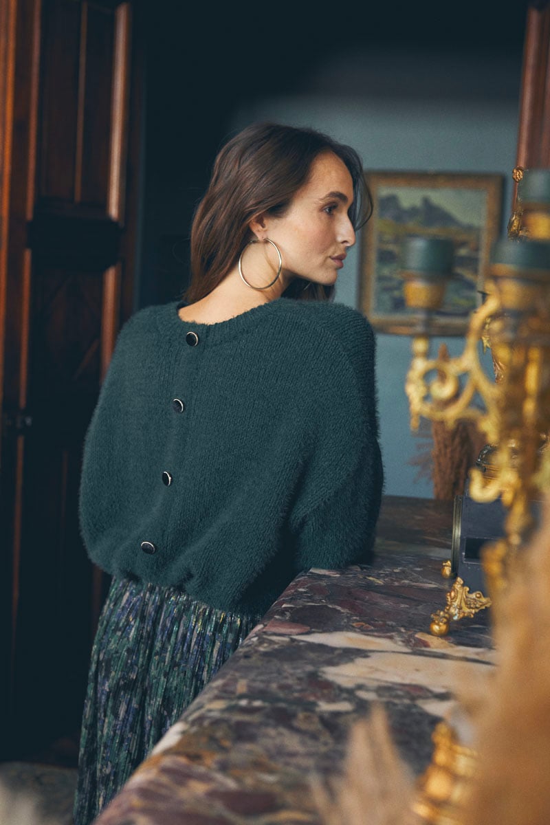 Bottle green Daisy jumper