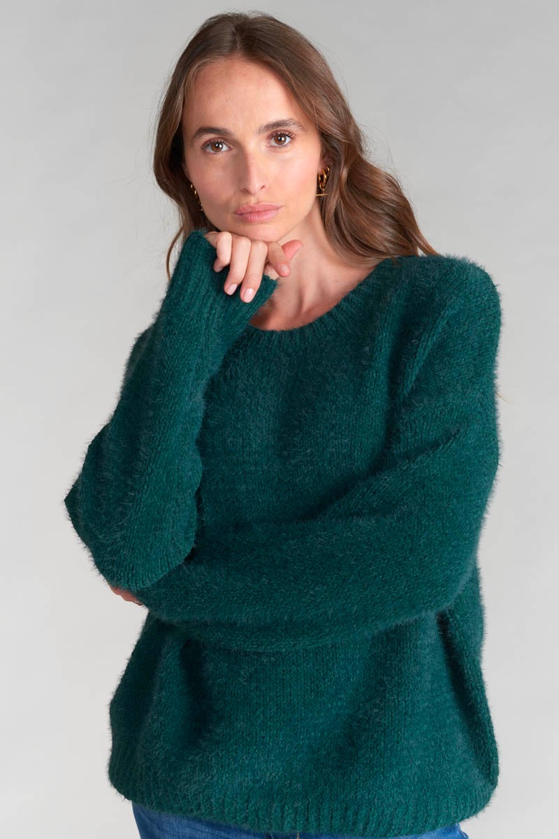 Bottle green Daisy jumper