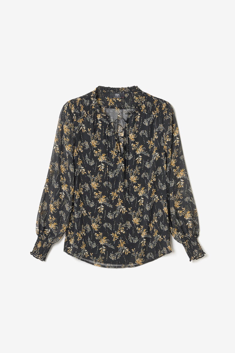 Black floral Ioshi blouse