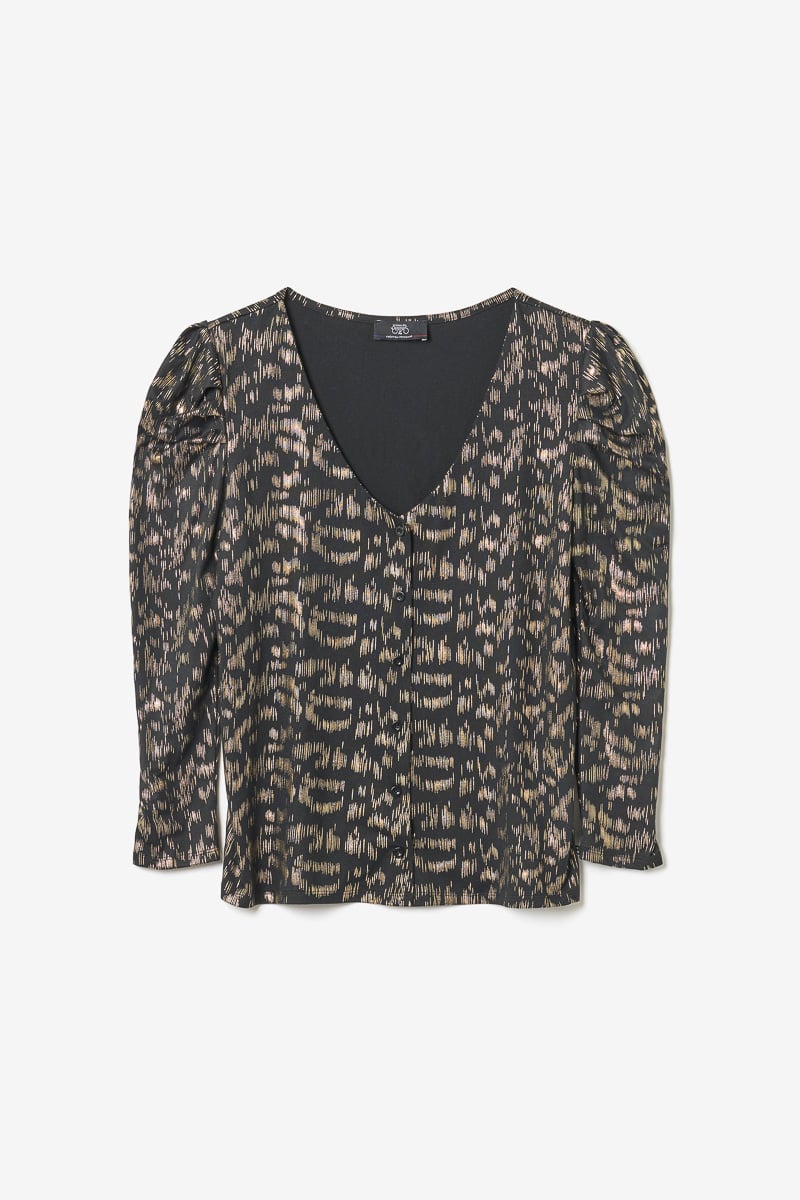 Black and gold Preston blouse