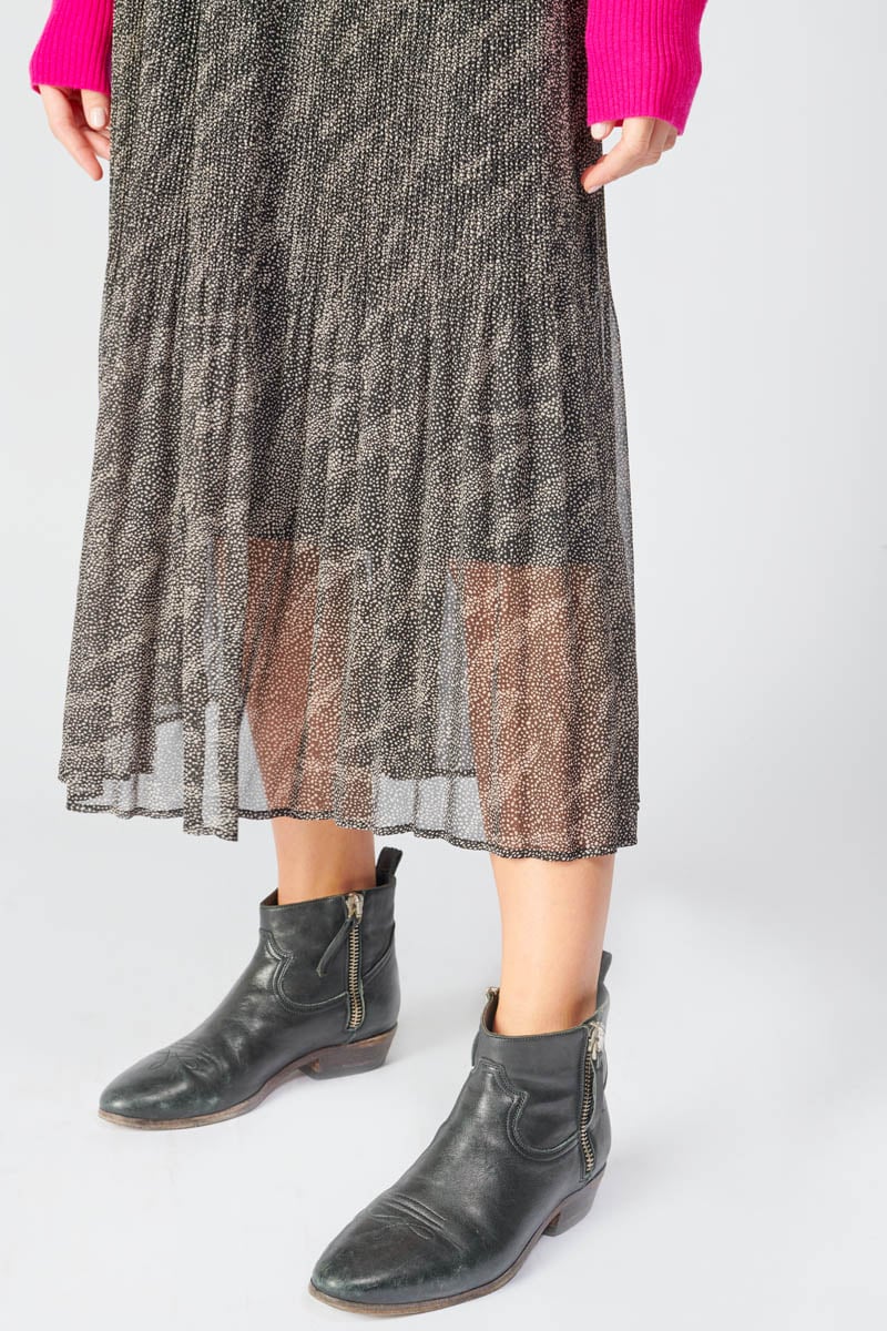Long animal print Zoumba skirt