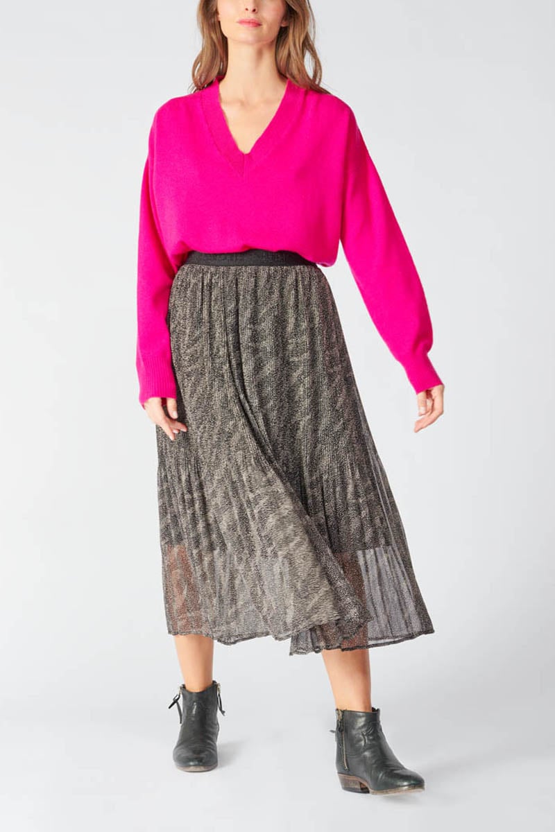 Long animal print Zoumba skirt