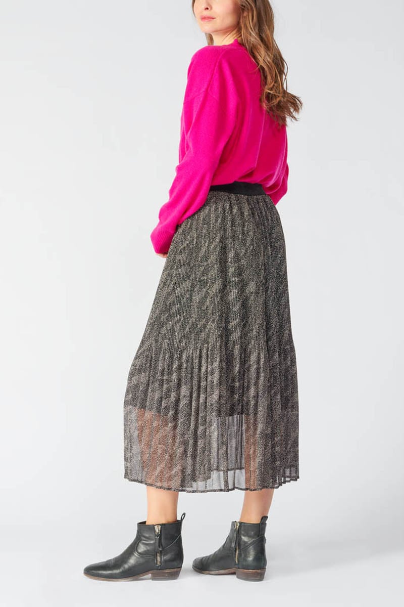 Long animal print Zoumba skirt