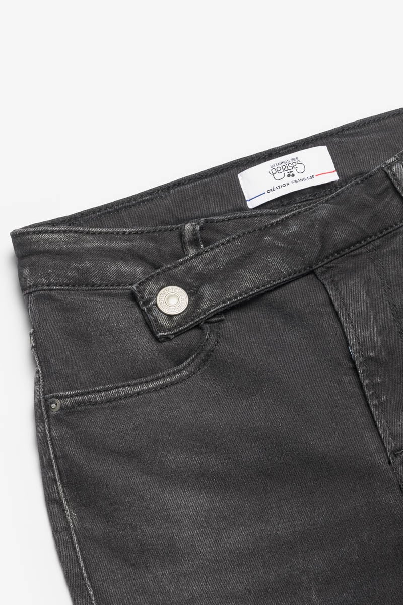 Jeans 400/14 mom Basic taille haute 7/8ème noir N°1