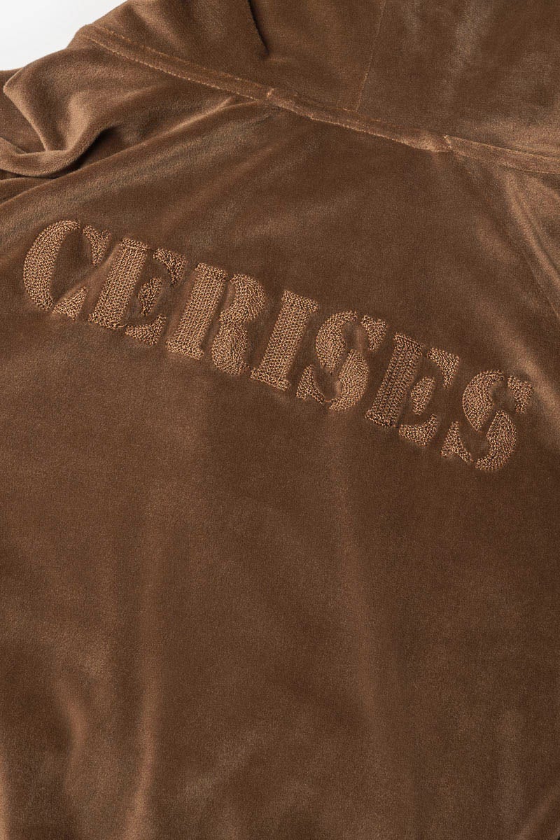 Sweat zippé Cinogi caramel