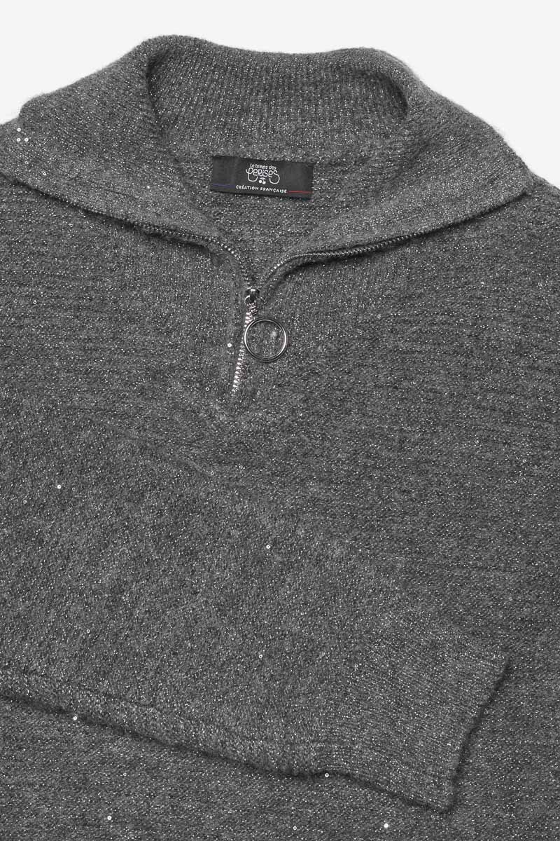 Grey glittery Kristingi jumper