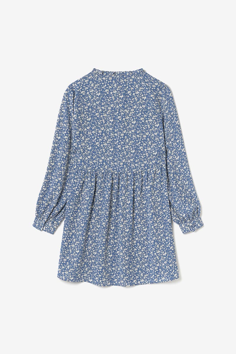 Robe Lattegi bleue à motif fleuri