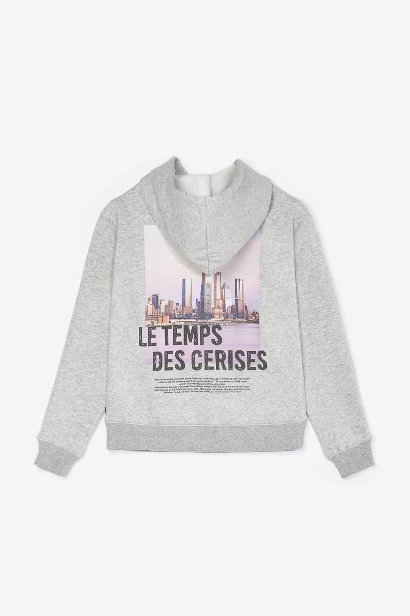 Sweat Mabelgi gris chiné