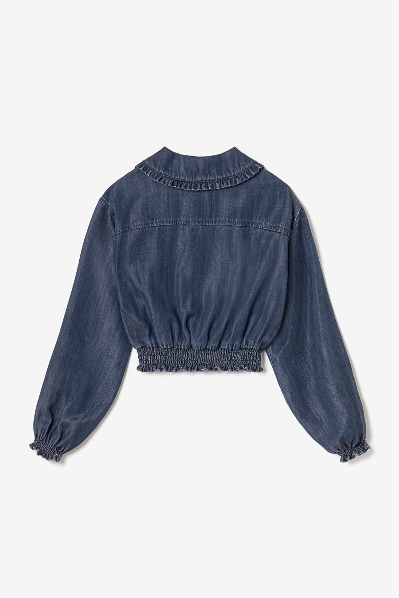 Blue tencel Macchigi blouse