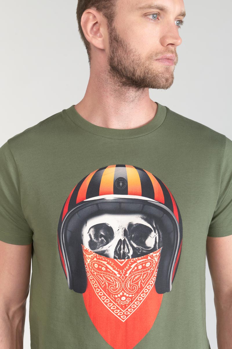 Printed khaki Veigar t-shirt