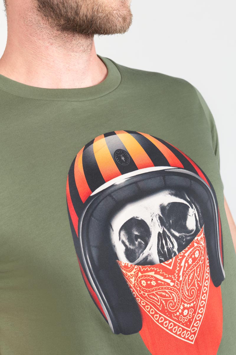 Printed khaki Veigar t-shirt