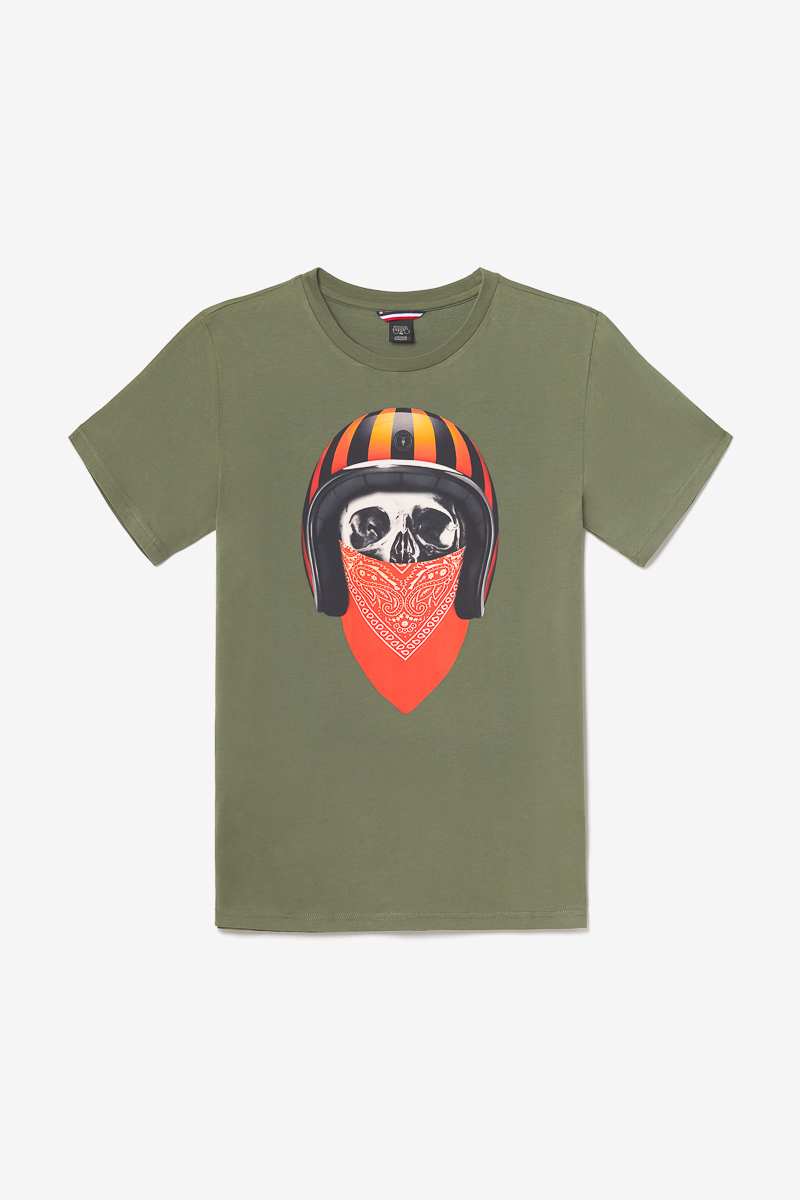 Printed khaki Veigar t-shirt