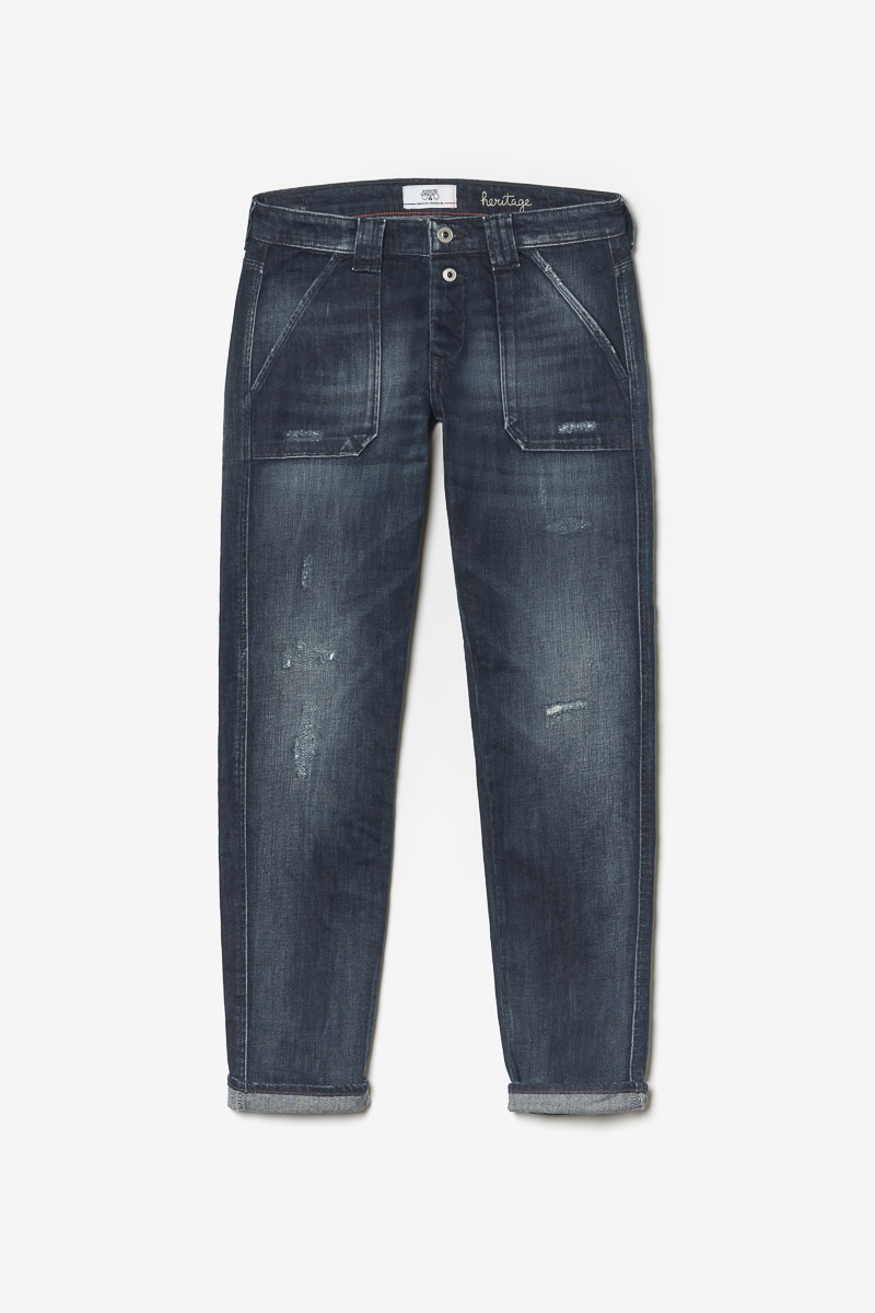 Jeans 200/43 boyfit Cara destroy bleu-noir N°2