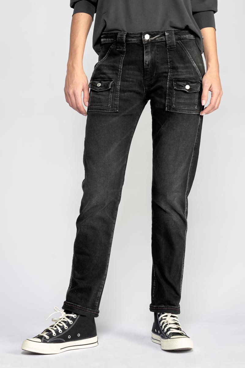 Jeans 200/43 boyfit Gini noir N°1