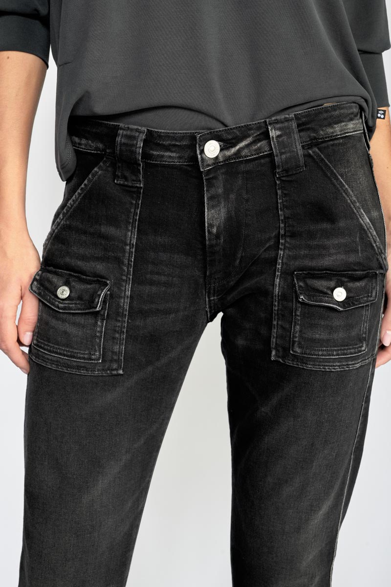 Jeans 200/43 boyfit Gini noir N°1