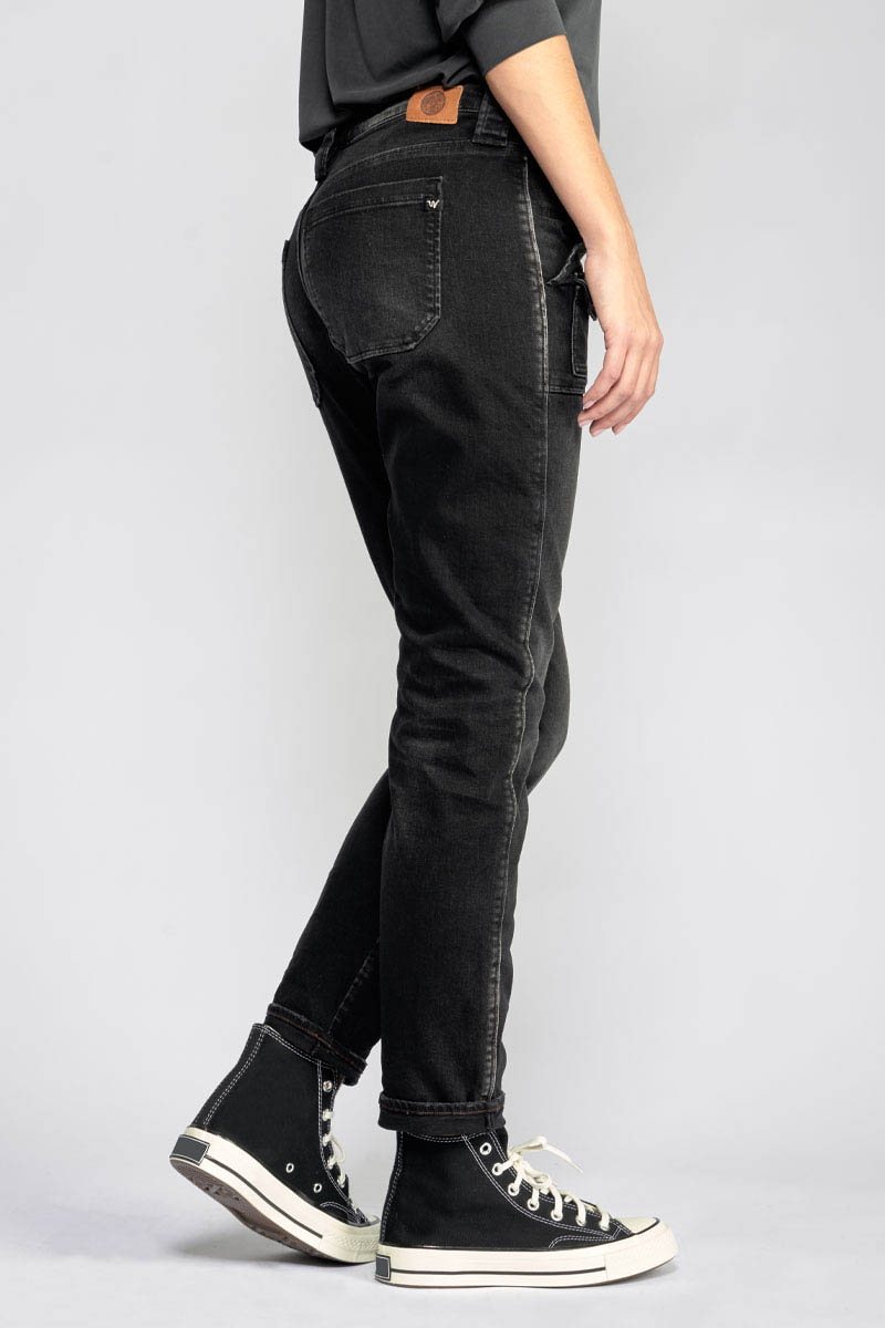 Jeans 200/43 boyfit Gini noir N°1