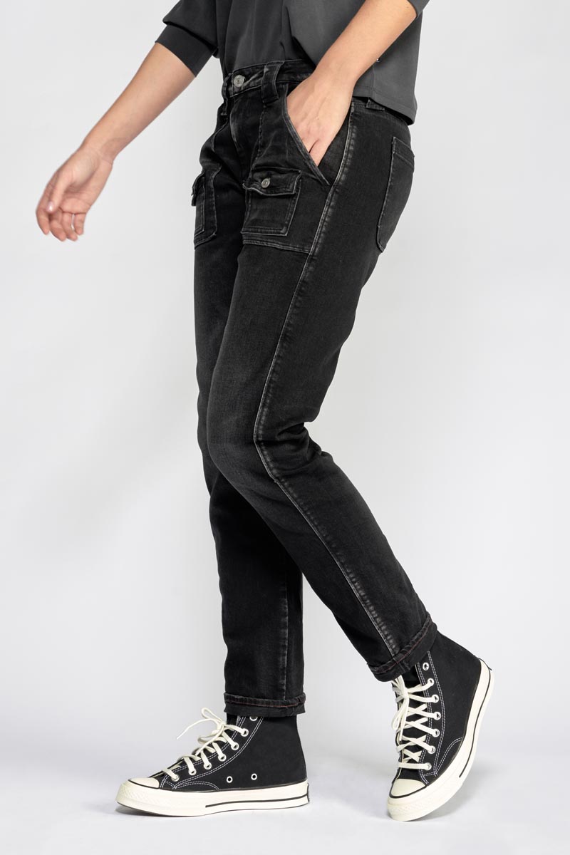 Jeans 200/43 boyfit Gini noir N°1