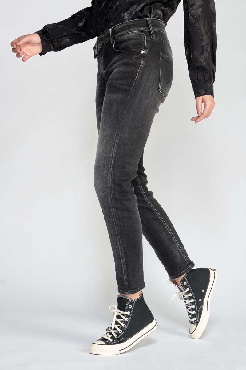 Jeans 400/17 mom Basic taille haute 7/8ème noir N°1