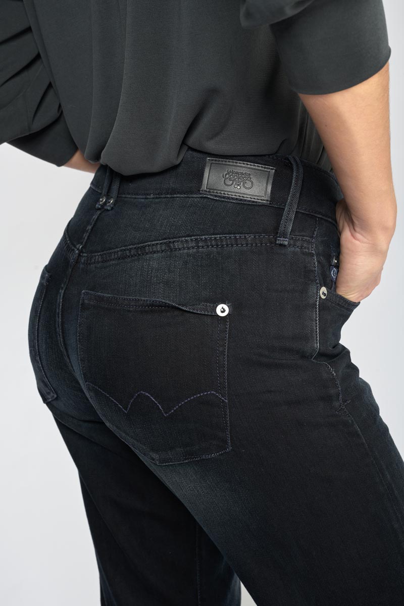 Jeans 400/18 mom Basic high waist 7/8th blue-black N°1