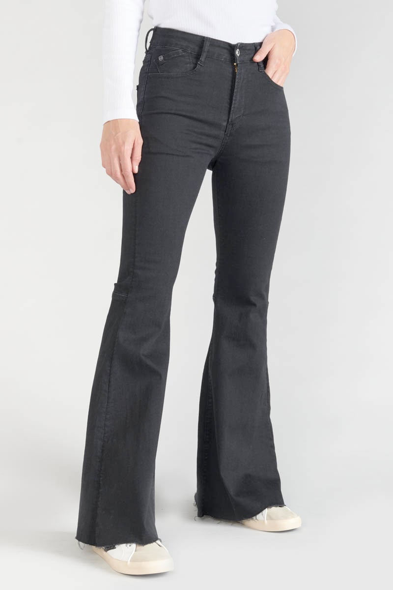 Jeans flare Alberta taille haute noir N°0