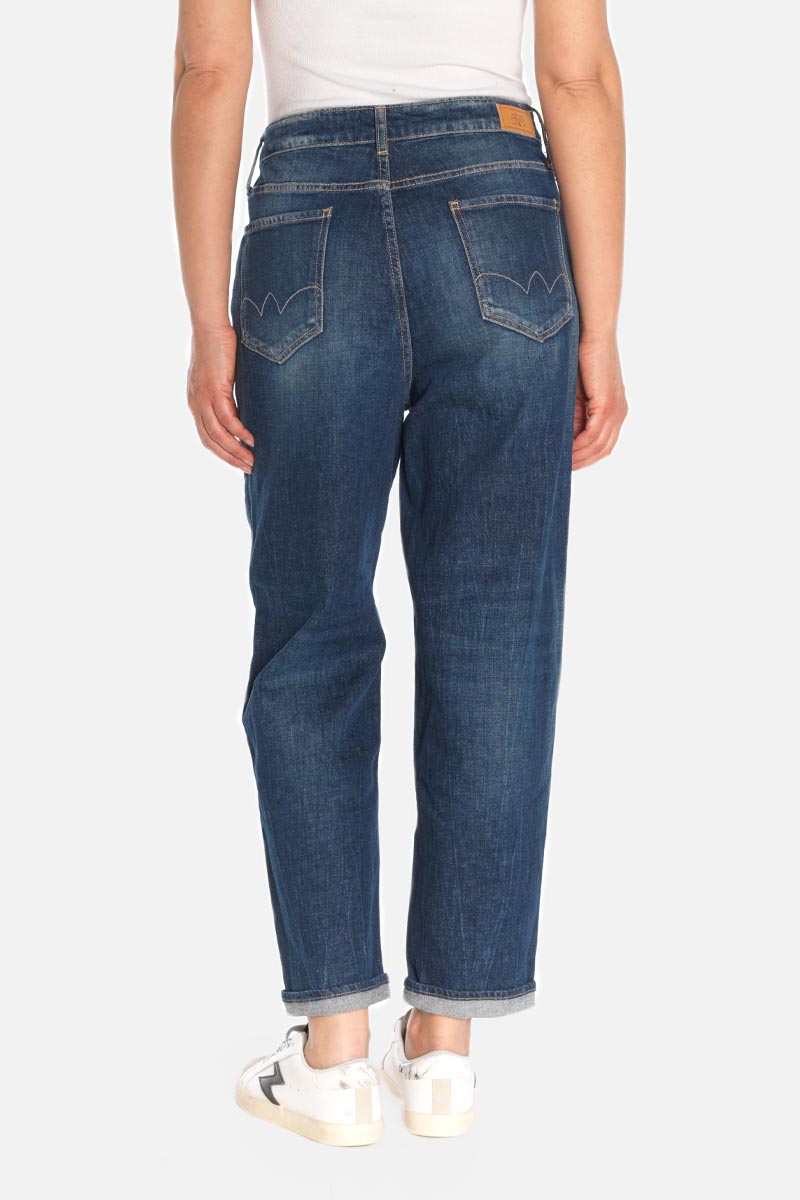 Jeans boyfit Cosy 7/8th blue N°2