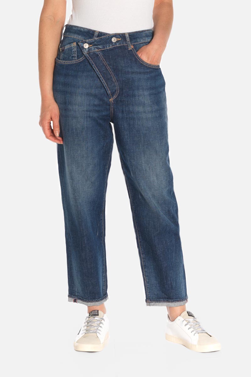 Jeans boyfit Cosy 7/8th blue N°2