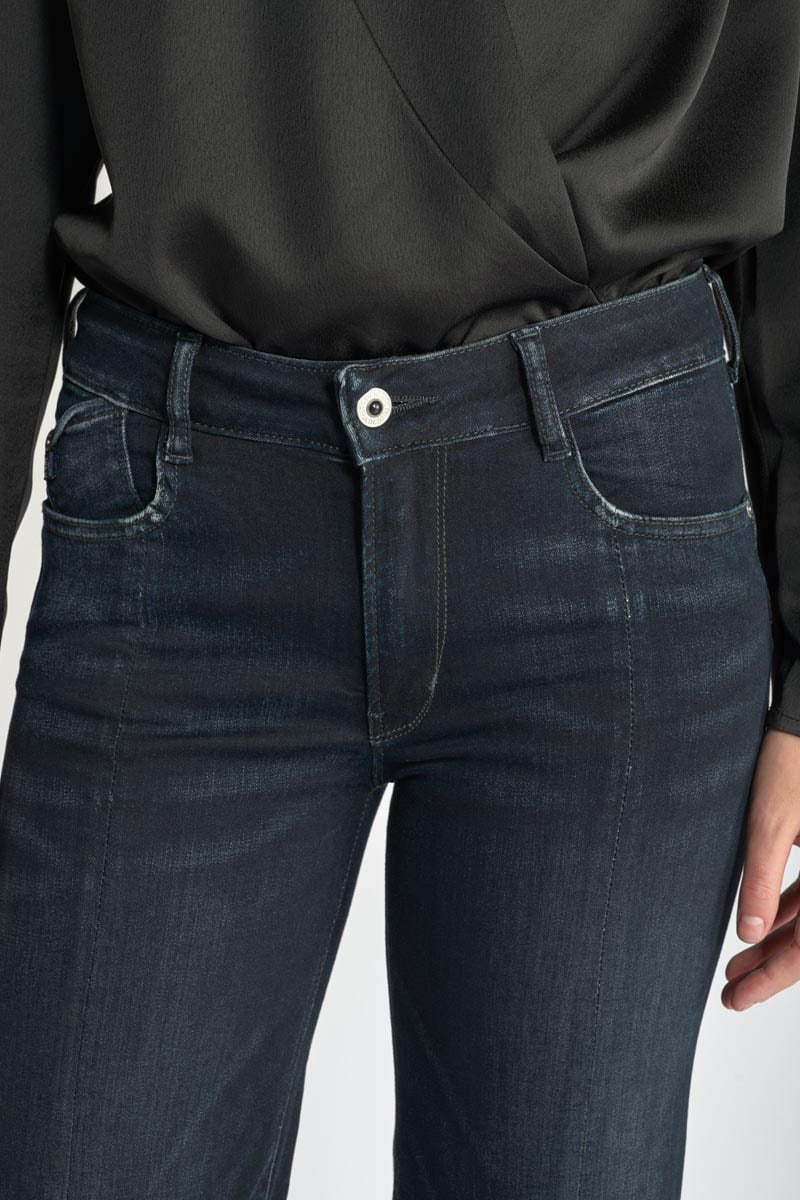 Jeans pulp flare Sin taille haute bleu-noir N°1