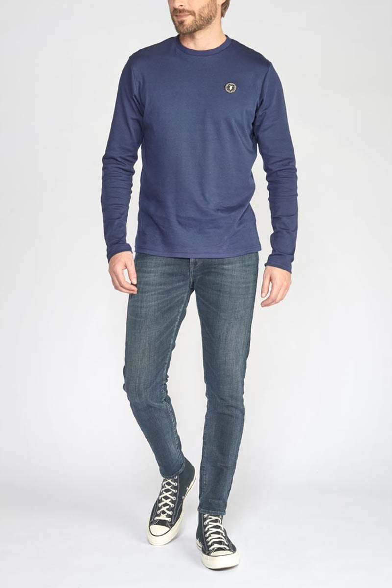 Jeans power skinny 7/8ème bleu-noir N°1