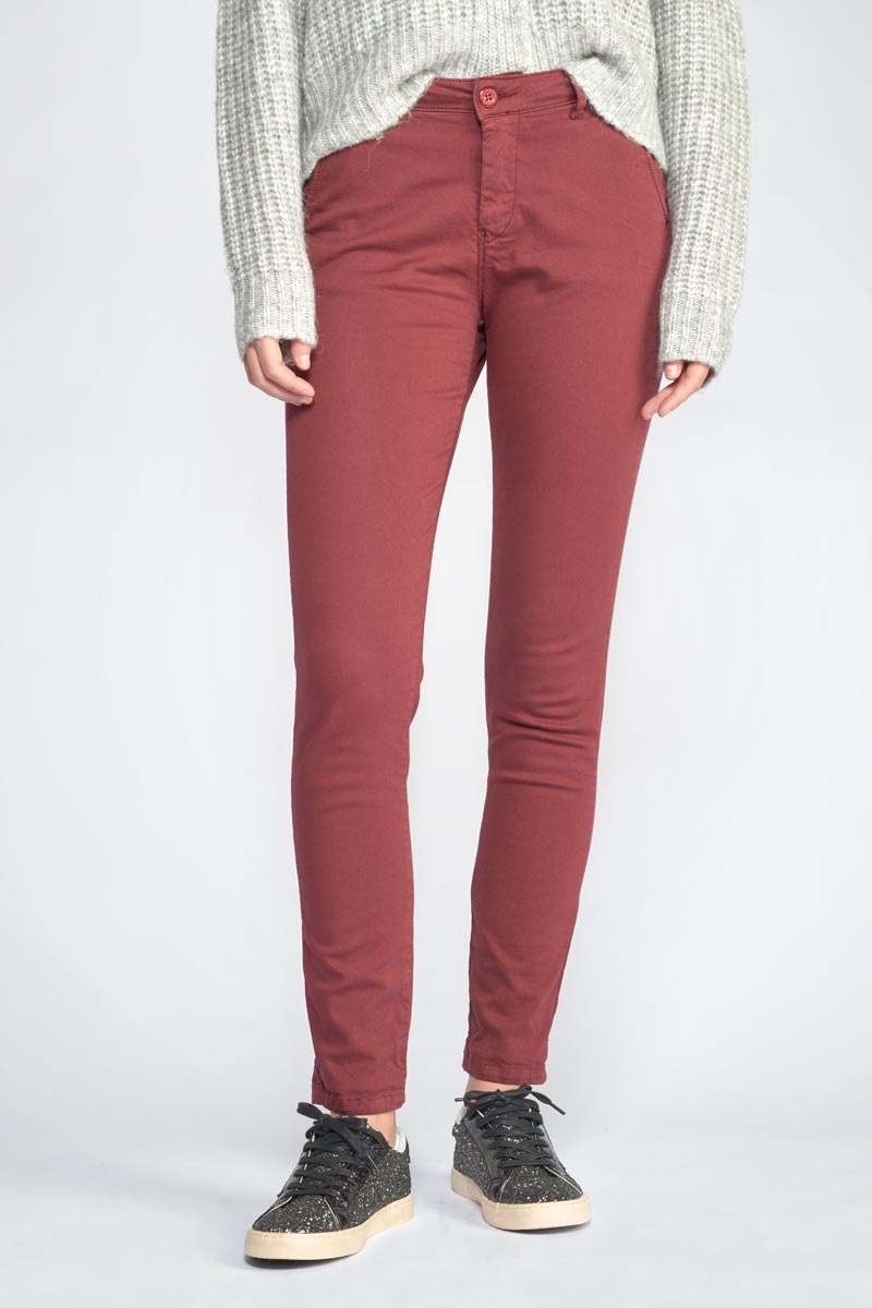 Burgundy Dyli2 trousers