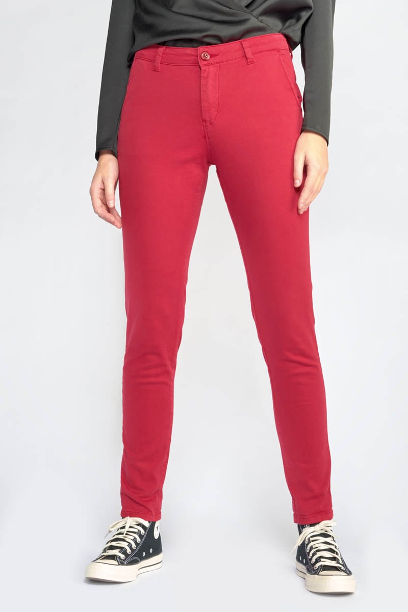 Pantalon Dyli2 rouge framboise