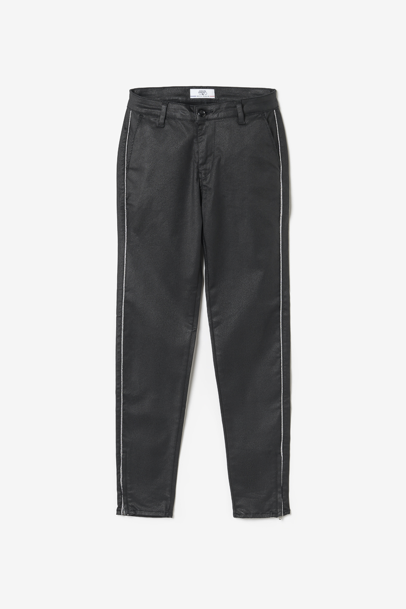 Pantalon Naja à motif python noir