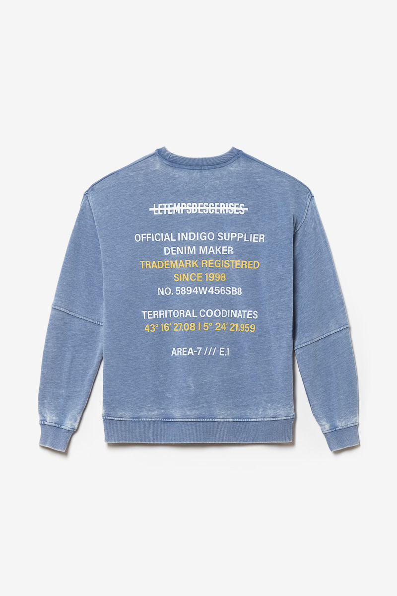 Sweat Naybo bleu chiné