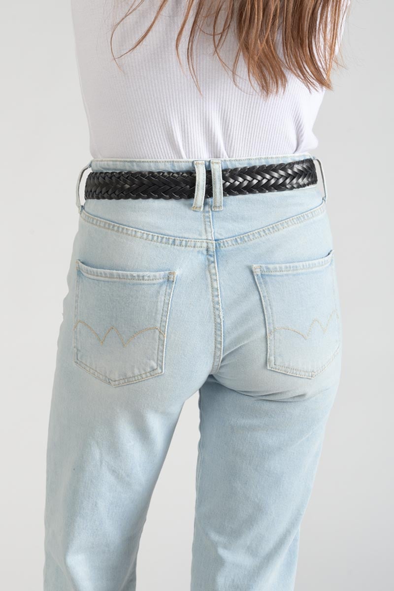 Ceinture Balk noire tressée