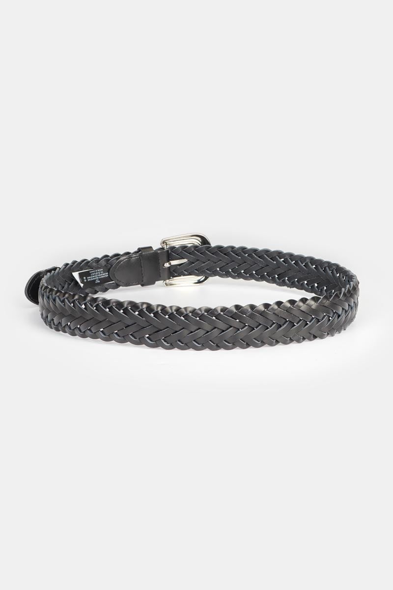 Ceinture Balk noire tressée