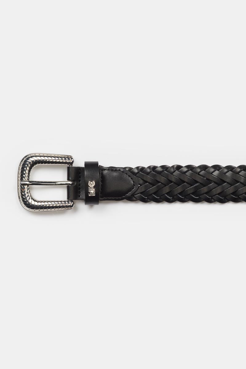Ceinture Balk noire tressée
