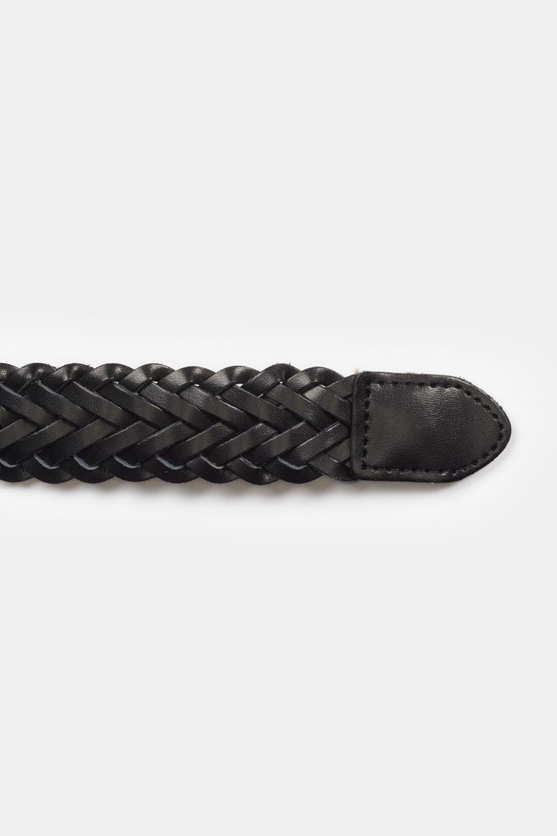 Ceinture Balk noire tressée