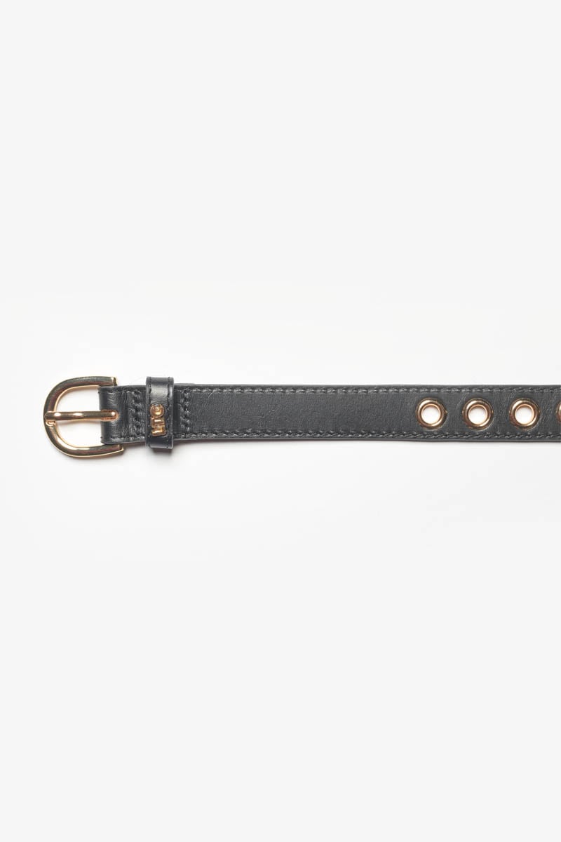 Ceinture Taouna en cuir noir