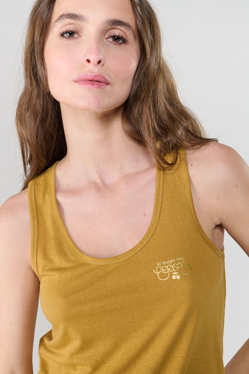 Debsmalltram mustard tank top