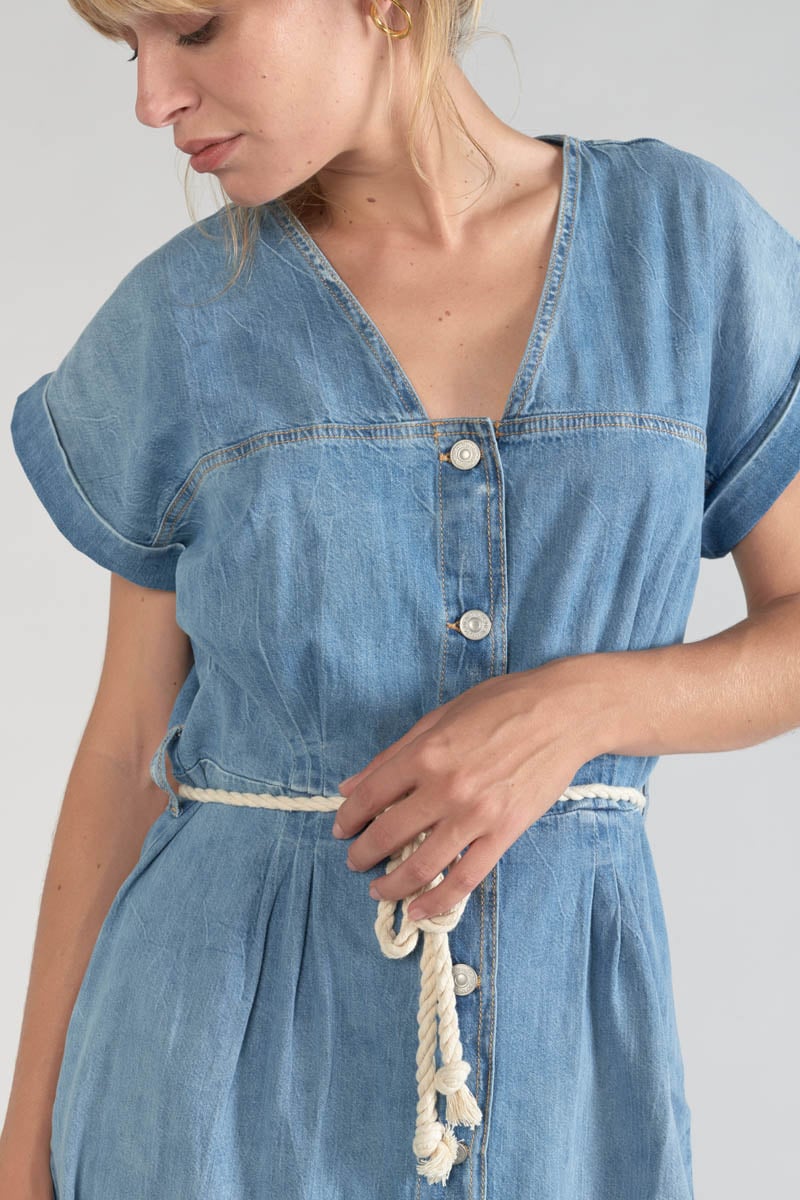 Blue denim Eourres dress