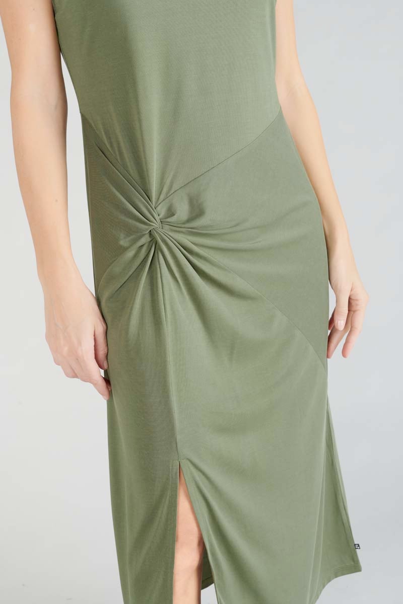 Khaki Gana maxi dress