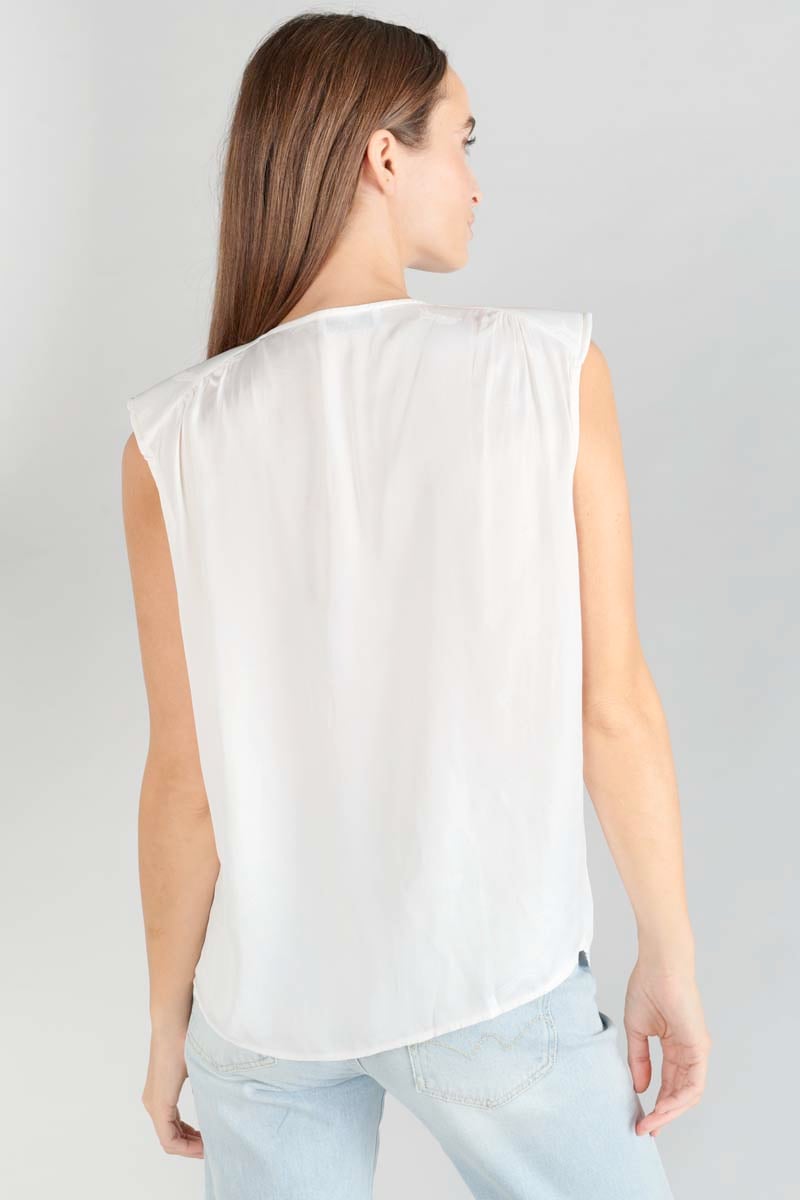 Cream jacquard Missou top