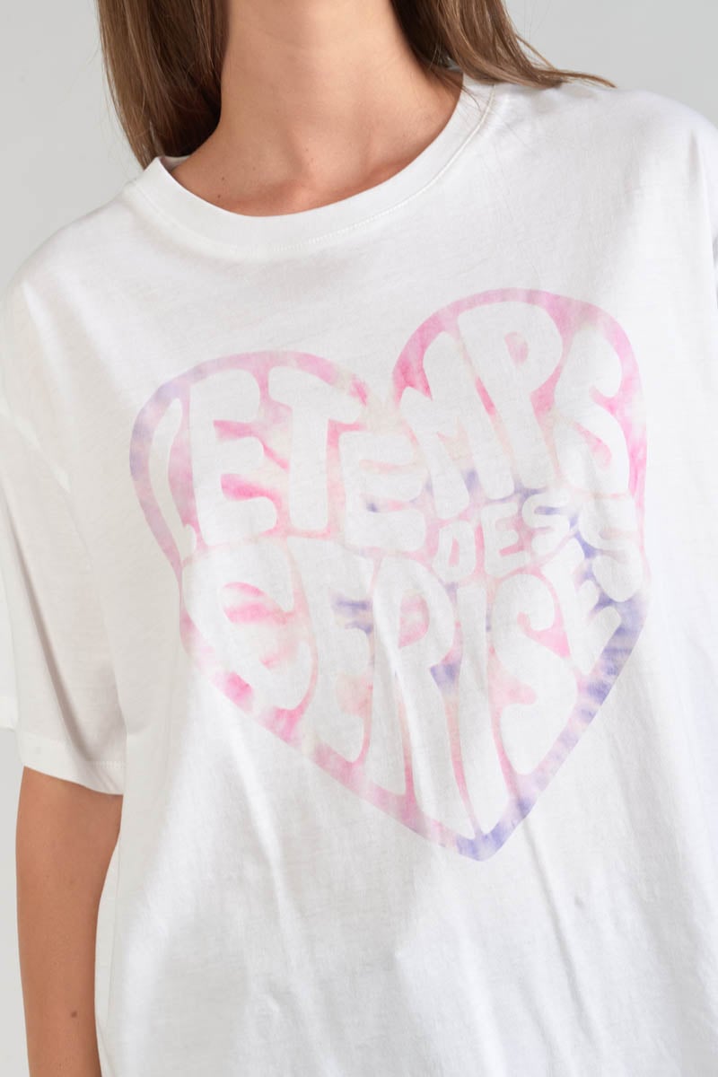 Printed white Moona t-shirt