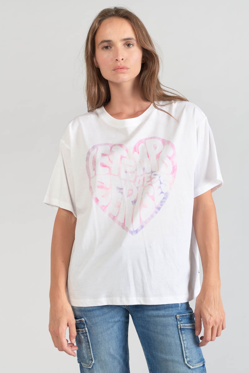 Printed white Moona t-shirt