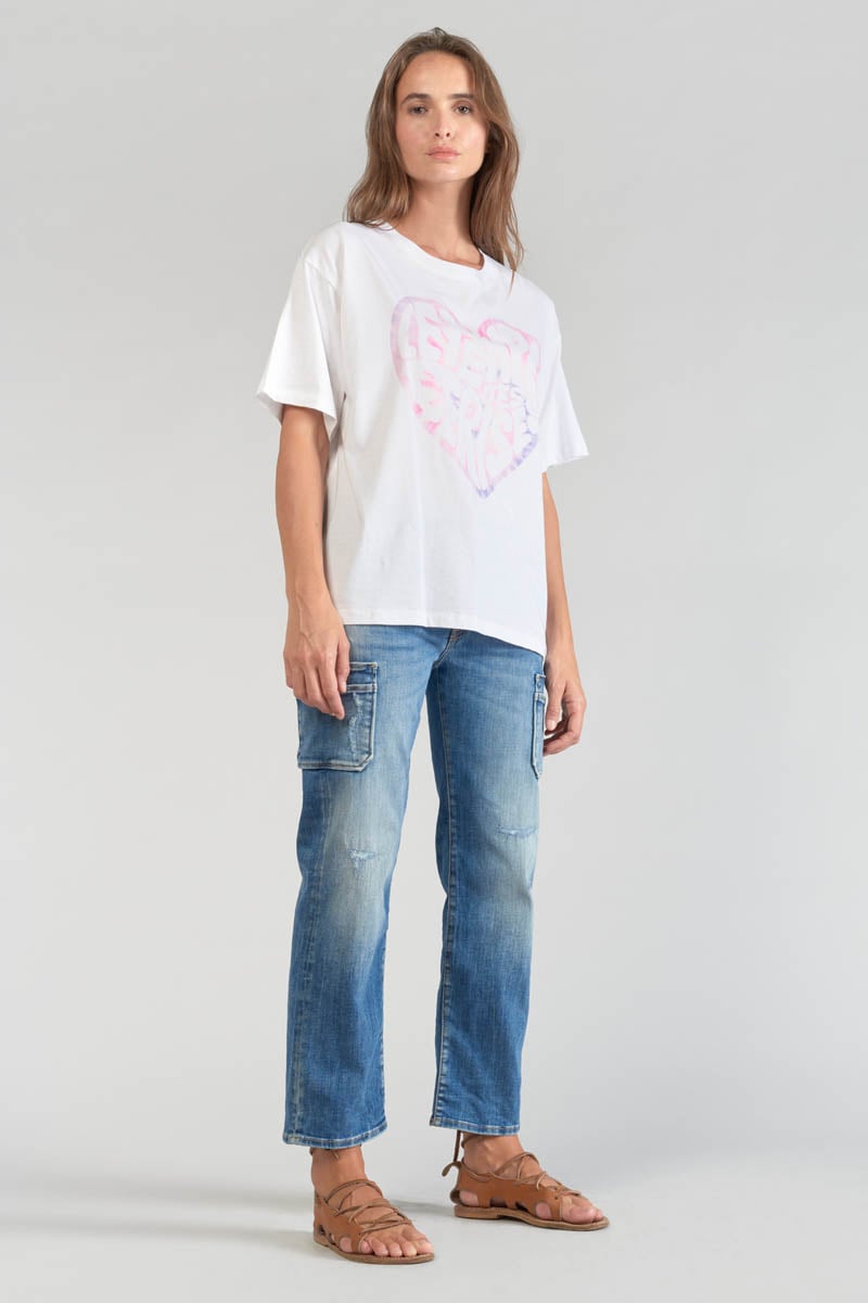 Printed white Moona t-shirt