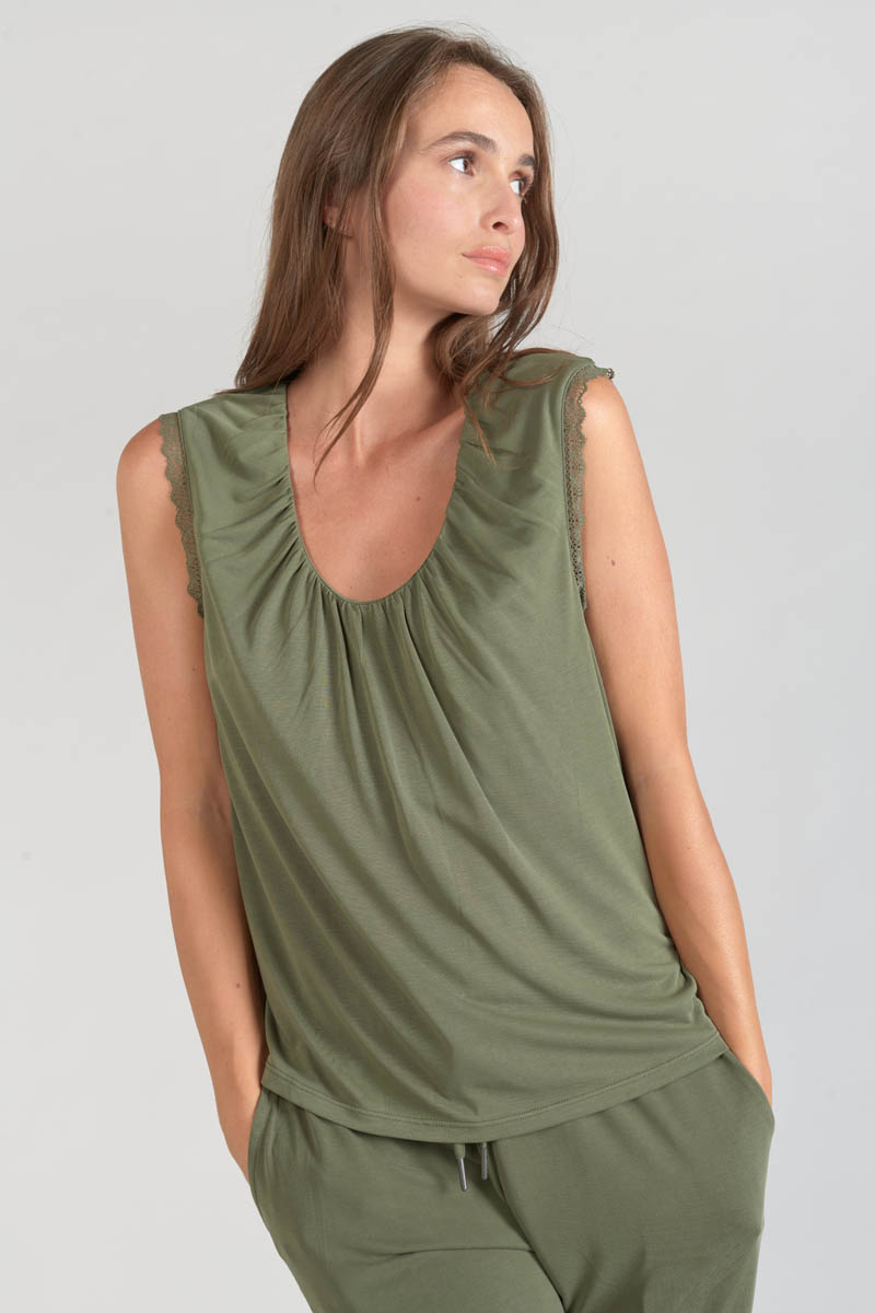 Khaki Nani top