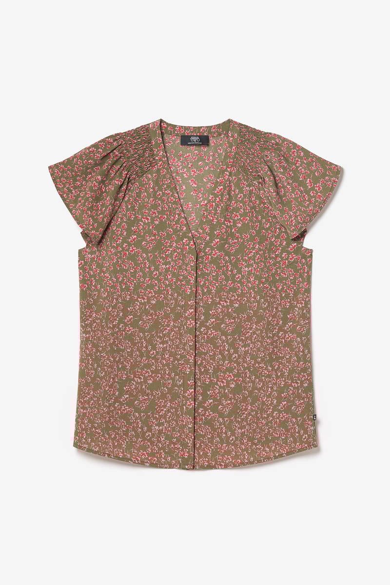 Khaki floral Norine top