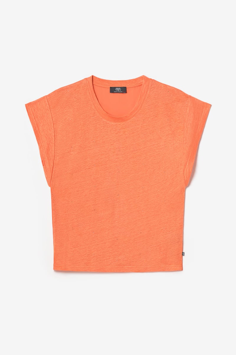 Coral orange Overs top