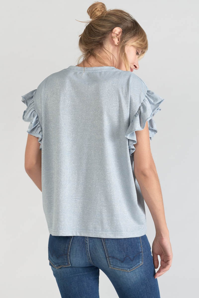 Iridescent sky blue Ryls top