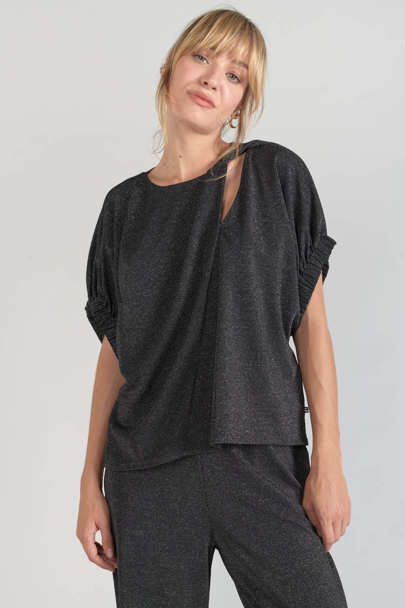 Iridescent black Winslet top